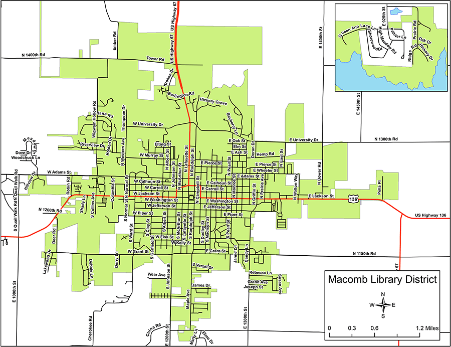 Macomb Public Library Map
